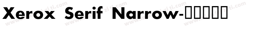 Xerox Serif Narrow字体转换